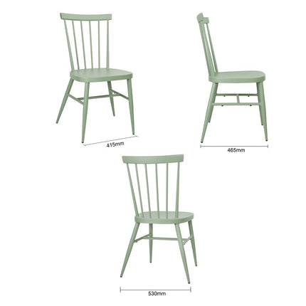 Green Aluminium Chairs | Bolero Windsor | 4 Pieces 5