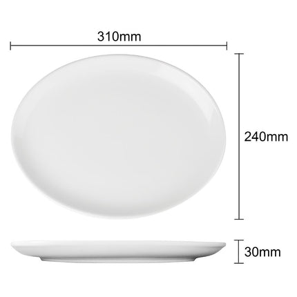 Oval Coupe Plates 30.5x24.1cm | Olympia Athena | 6 Pieces 8