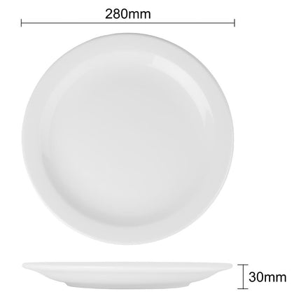 Dinner Plates with Narrow Rim 28.4cm | Olympia Athena | 6 Pieces 9