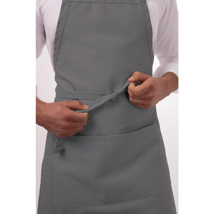 Gray Halter Apron with Neck Closure | Chef Works | 85x60 cm 4