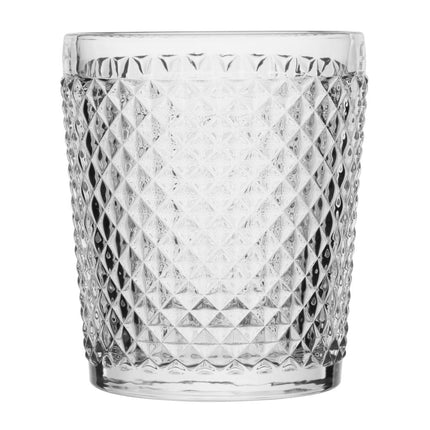 Rocks Tumblers 310ml with Diamond Cut Design | Olympia Eva