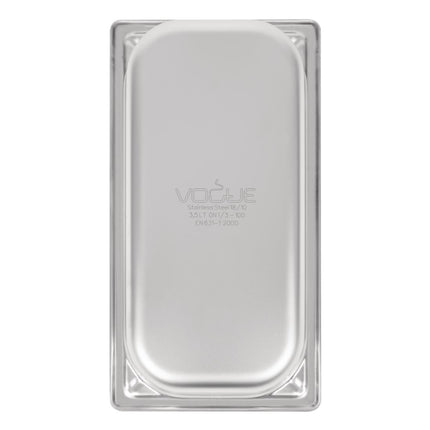 Stainless Steel GN 1/3 Container 100mm Depth | Vogue 6