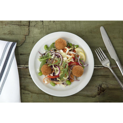 Whiteware Plates with Narrow Rim 20.2cm | Olympia | Set of 12 7