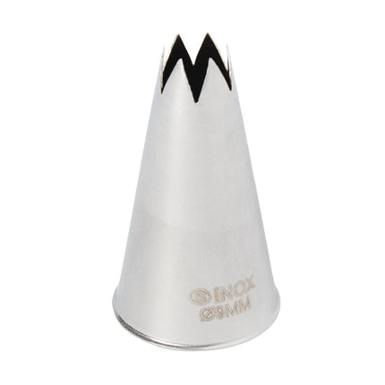 Stainless Steel Star Tip Piping Nozzle 9mm | Schneider