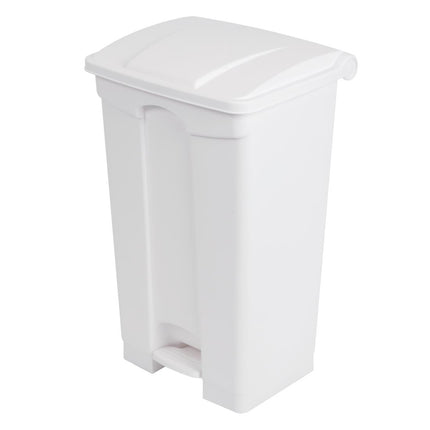 Hands-Free White Pedal Bin 87L | Jantex 2