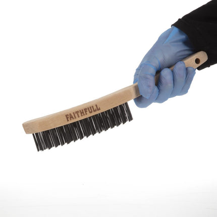 Steel Wire Brush with Wooden Handle 3