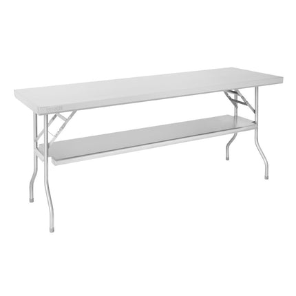Stainless Steel Folding Work Table 1830x760x780mm | Vogue