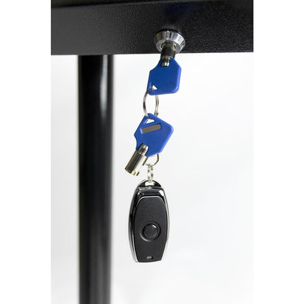 Information Display Stand Black Hammered Steel for 8x A4 | Securit 5