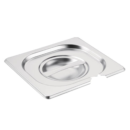 Stainless Steel Lid with Spoon Slot GN 1/6 | Vogue