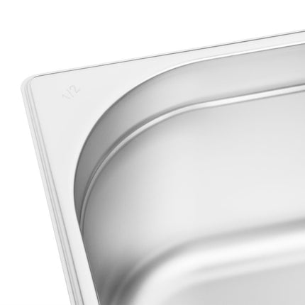 Stainless Steel GN 1/2 Gastronorm Pan 150mm Depth | Vogue 3