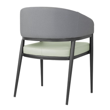 Padded Indoor Dining Chairs | Bolero Meridian Pistachio Grey 3