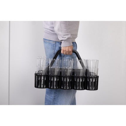 Bottle and Glass Carrier with 10 Compartments | Beaumont 6
