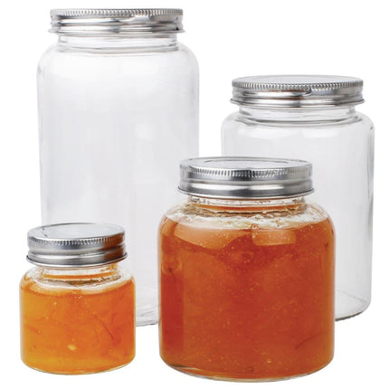 330ml Glass Storage Jar with Screw Lid | Vogue | Set of 6 5