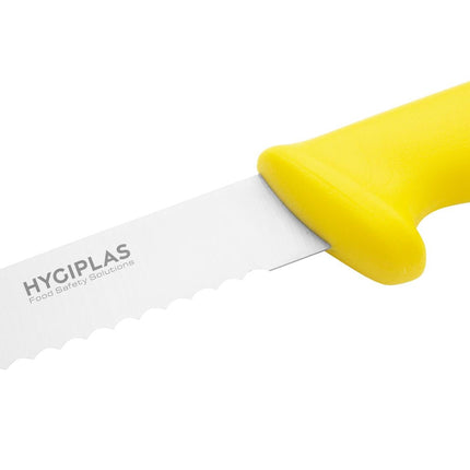Hygiplas Yellow Serrated Ham Knife 24.8cm 3