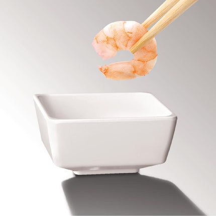 Square Melamine Bowl White 5.5x5.5cm | APS Float 2