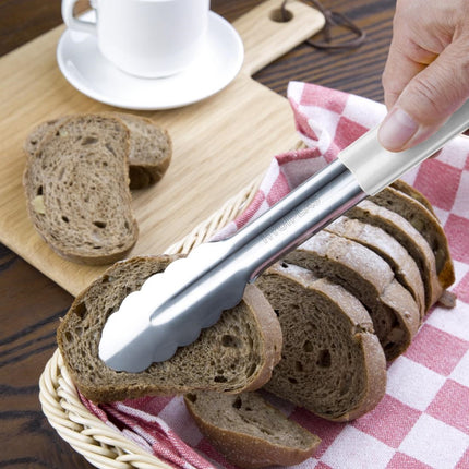 Stainless Steel Color-Coded Serving Tongs White | Hygiplas | 30cm 4