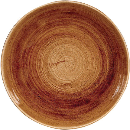 Vintage Copper Evolve Coupe Bowl 24.8cm | Churchill Stonecast Patina 2