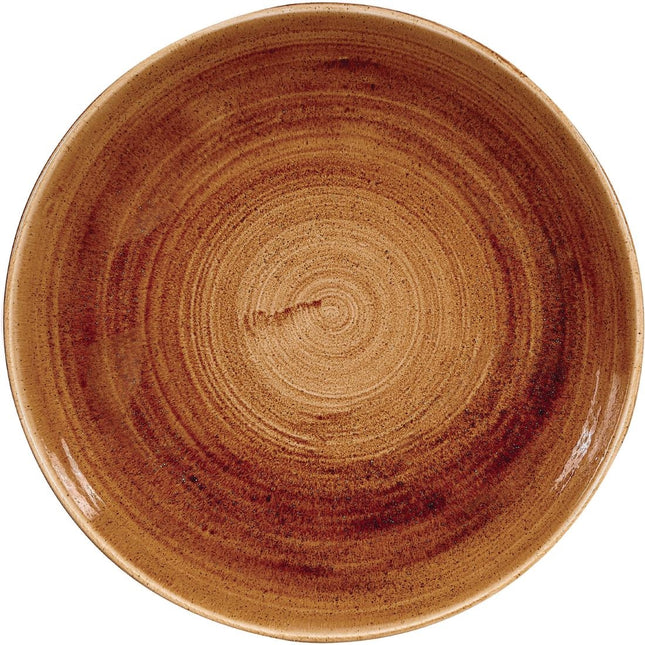 Vintage Copper Evolve Coupe Bowl 24.8cm | Churchill Stonecast Patina 2