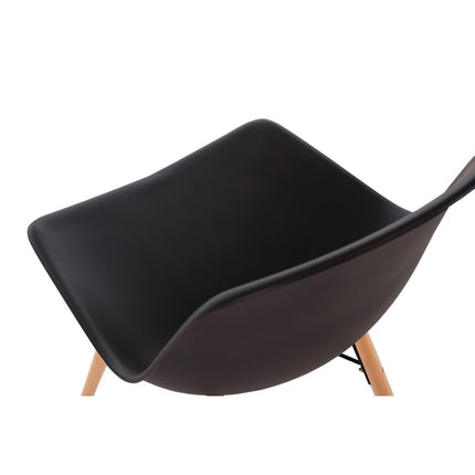 Polypropylene Chairs with Wooden Legs Grey | Bolero Arlo | 2 Pieces 5