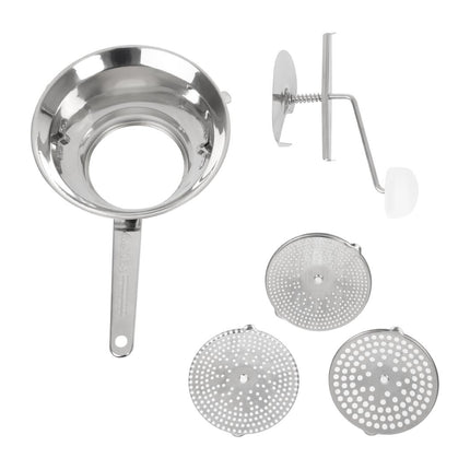 Stainless Steel Vegetable Strainer with 3 Interchangeable Sieves 6