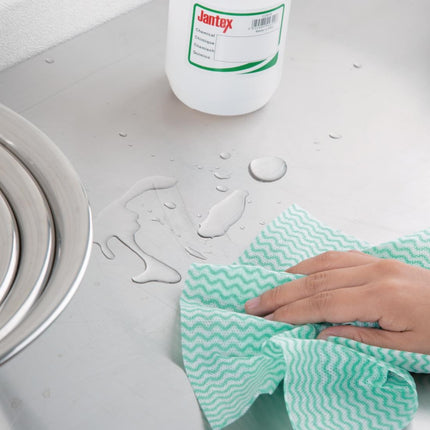 Non-Woven Cleaning Cloths Green | Jantex | 100 Pieces | 25x33 cm 5
