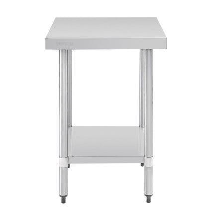 Stainless Steel Worktable without Backsplash | Vogue | 90x60x60 cm 2