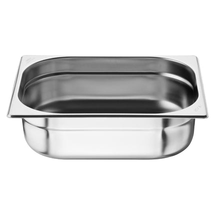 Stainless Steel 1/2 Gastronorm Pan 100mm | Nisbets Essentials | Set of 3 2