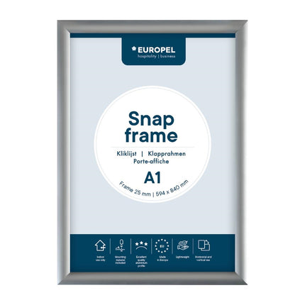 Snap Frame A1 25mm Silver | Europel