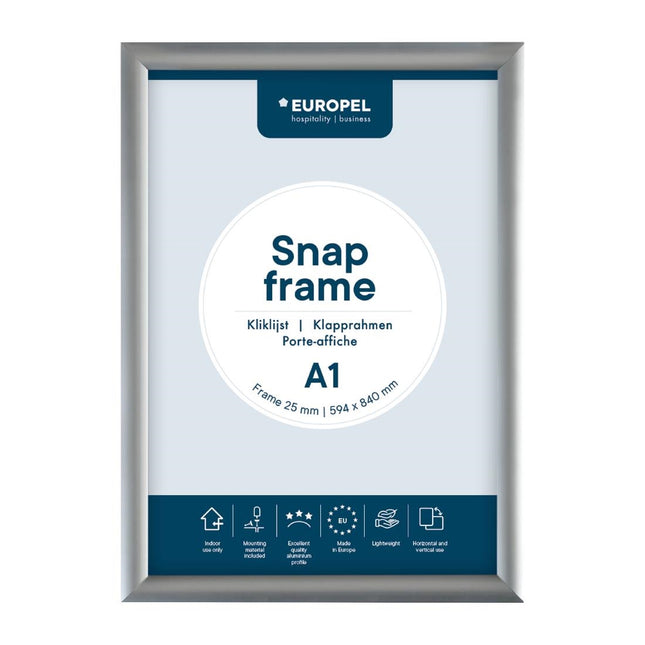 Snap Frame A1 25mm Silver | Europel