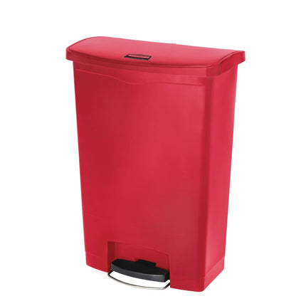 Front Step Pedal Bin 90L Red | Rubbermaid Slim Jim 2