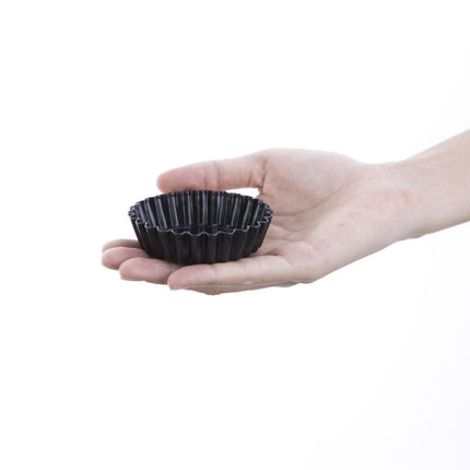 Mini Non-Stick Quiche Molds with Removable Bottom 8cm | Vogue | Set of 3 2
