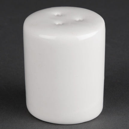 Pepper Shakers | Olympia Athena | 12 Pieces | White Hotel Porcelain