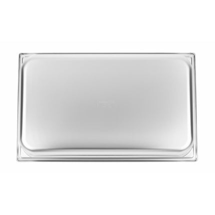 Stainless Steel GN 1/1 Container 100mm with Handle and Lid | Matfer Bourgeat 6
