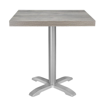 Square Melamine Tabletop Ash Grey 700mm Pre-Drilled | Bolero 4