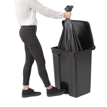 Hands-Free Pedal Bin 65L Black | Jantex 6