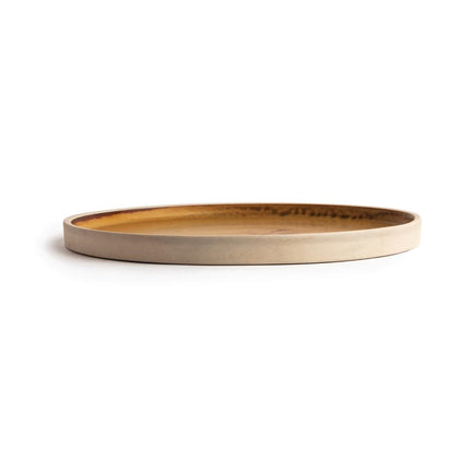 Flat Round Canvas Plates Rust Orange 25cm | Olympia 3
