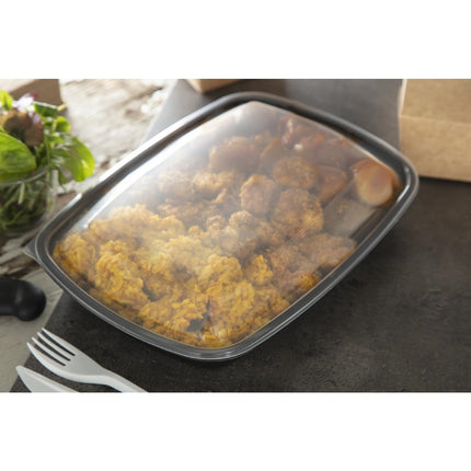 Fastpac Large Rectangular Food Container Lids | Microwave Safe 6