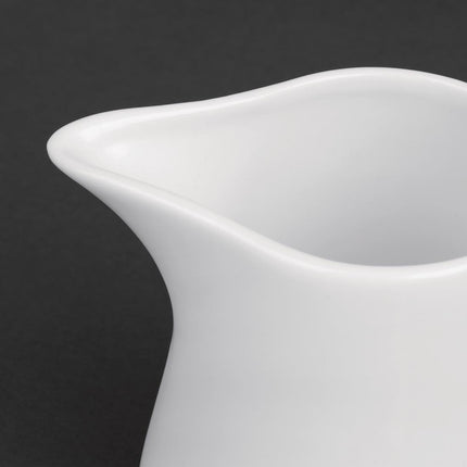 Whiteware Milk Jug with Handle 170ml | Olympia 4