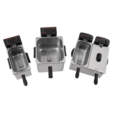 Double Fryer Stainless Steel 2x 3.5L | Caterlite | Light Use 7