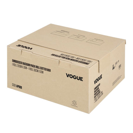 Vacuum Packaging Roll with Cutter Box (Embossed) | Vogue | Double Pack | 200 mm & 300 mm 5