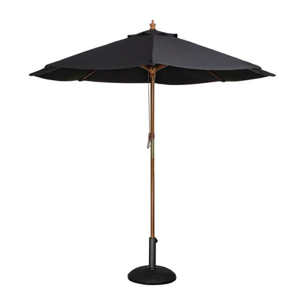 Round Black Parasol 2.5 Meter | Bolero