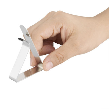 Stainless Steel Tablecloth Clips, Set of 4 3