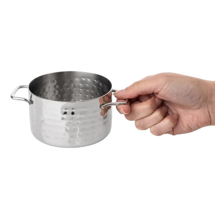 Mini Hammered Steel Table Presentation Casserole 460ml | Olympia 5