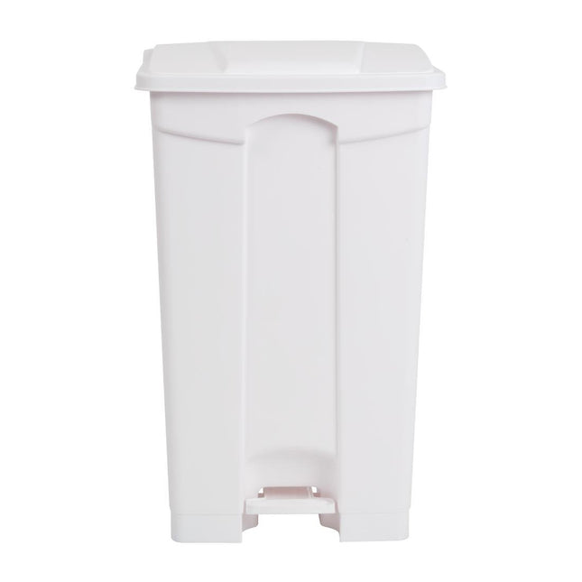 Hands-Free White Pedal Bin 87L | Jantex