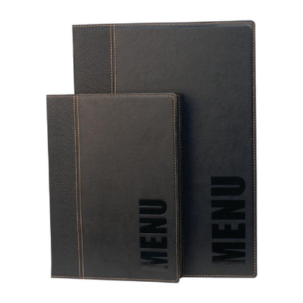 Synthetic Leather Menu Holder A4 Black | Securit Trendy 6