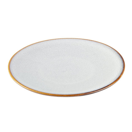 Grey Plain Coupe Plates 180mm | Olympia Drift | Porcelain