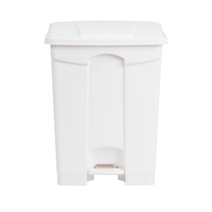 Hands-Free White Pedal Bin 65L | Jantex