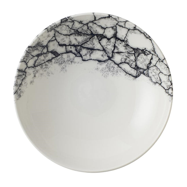 Kintsugi Accents Quartz Black Evolve Coupe Bowl 18.4cm | Churchill