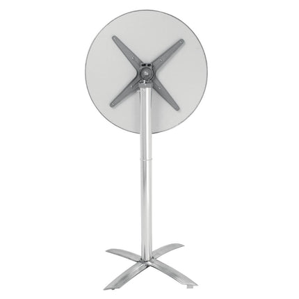 Bolero Round Tilt-Top Stainless Steel Standing Table 3