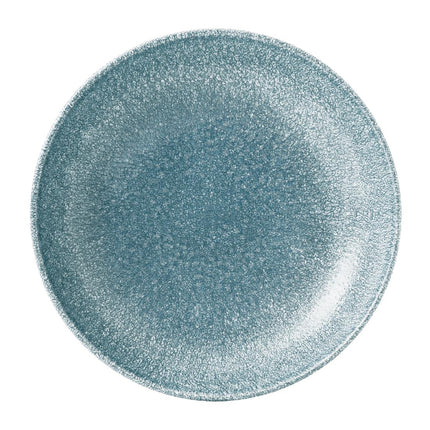 Porcelain Coupe Bowl 24.8cm | Churchill Raku Topaz Blue Evolve | Pack of 12
